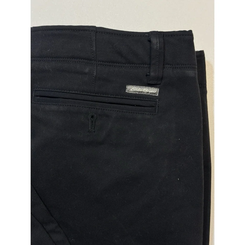 Eddie Bauer Mens Fleece Lined‎ Tech Pants 34x32 Black Outdoor Hiking